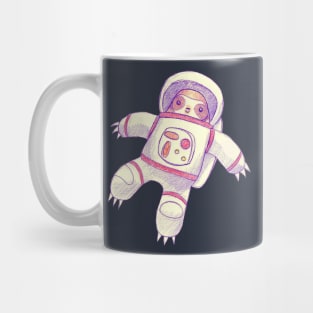 Astronaut Sloth Drawing Mug